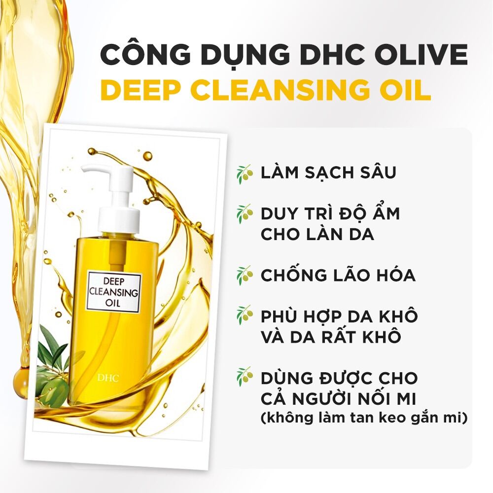 Dầu tẩy trang Olive DHC Deep Cleansing Oil 120ml
