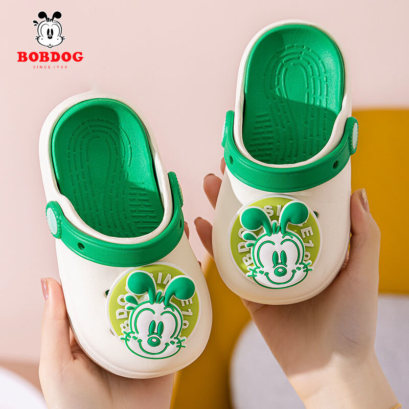 Dép lê trẻ em bobdog dép lỗ em bé hoạt hình 2024 mùa hè dép lê trẻ em bé gái em bé chống trượt bé trai