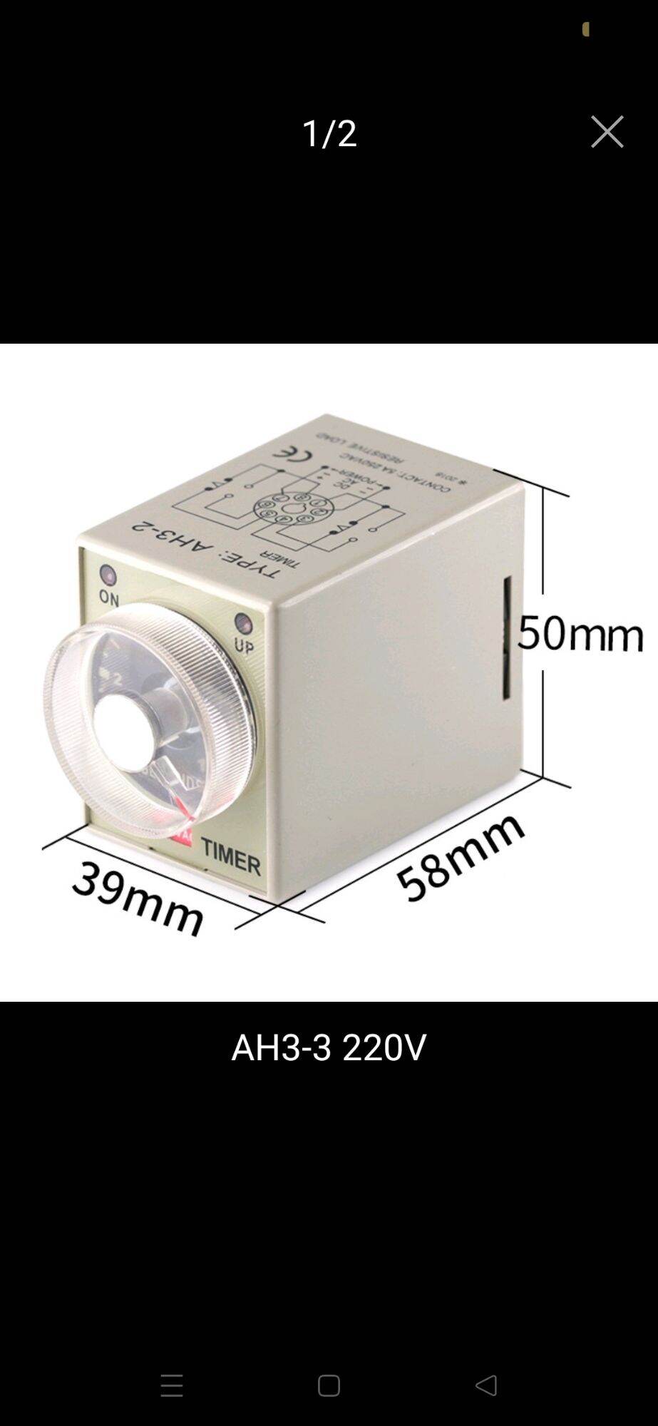 Rơ le thời gian AH3-3 CKCAGNL/CKC-Bộ timer 1s/10s/30s/60s