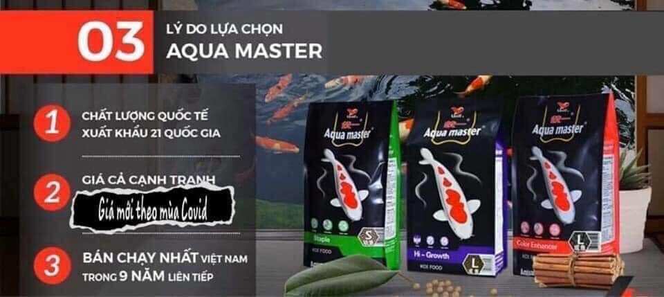 Bột aqua master( thức ăn dành riêng cho cá koi)  bao 5kg