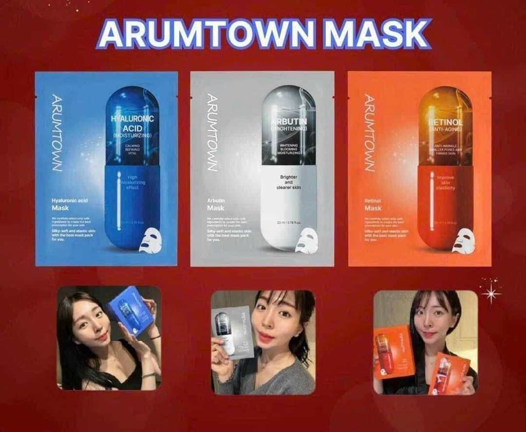 Mặt Nạ Cấp Ẩm Dưỡng Sáng Da Arumtown Hàn Quốc