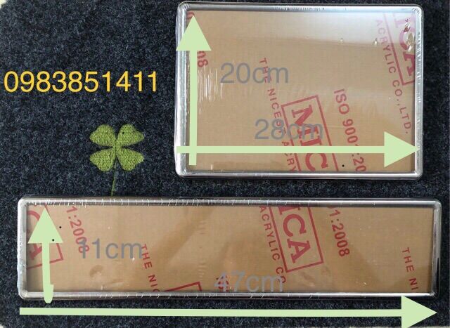 [HCM]FULL BỘ BIỂN SỐ XE Ô TÔ THEO KÍCH THƯỚC CŨ KÈM INOX MICA MẪU KHUNG GÒ NHƯ ÉP