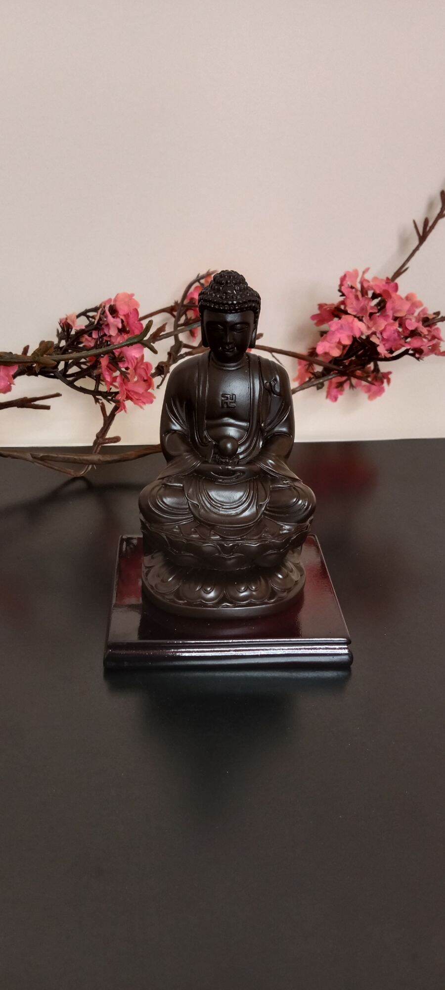 Tượng Phật A Di Đà Đế Gỗ Cao 11cm