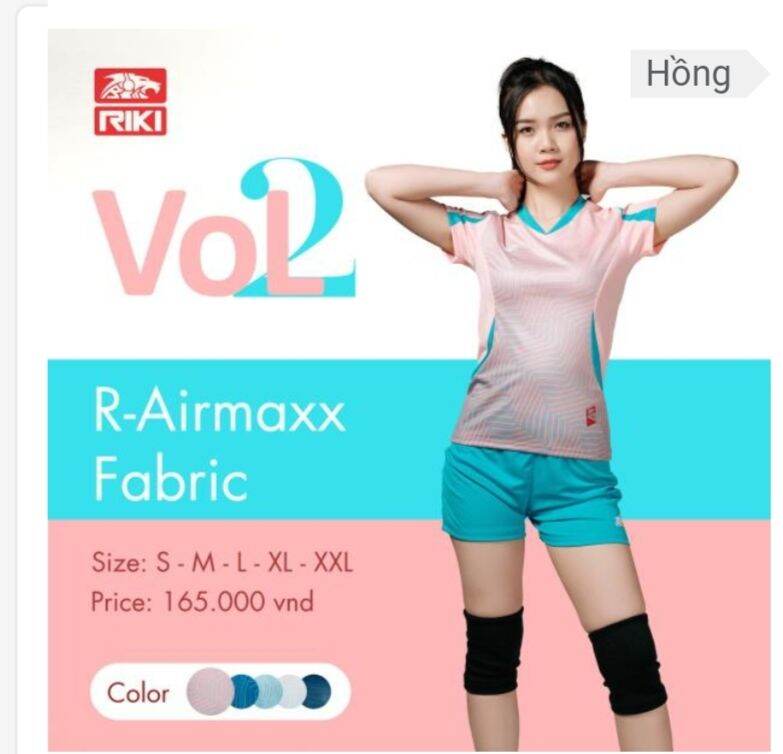 Bộ quần áo bóng chuyền nữ riki vol2
