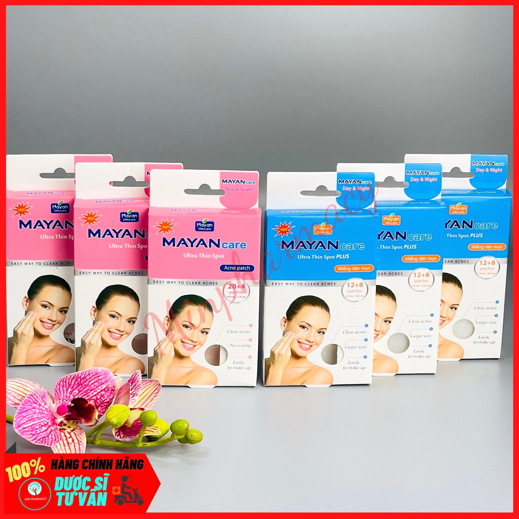 Miếng dán mụn Mayan Care Ultra Thin Spot PLUS 20 miếng - Minpharmacy
