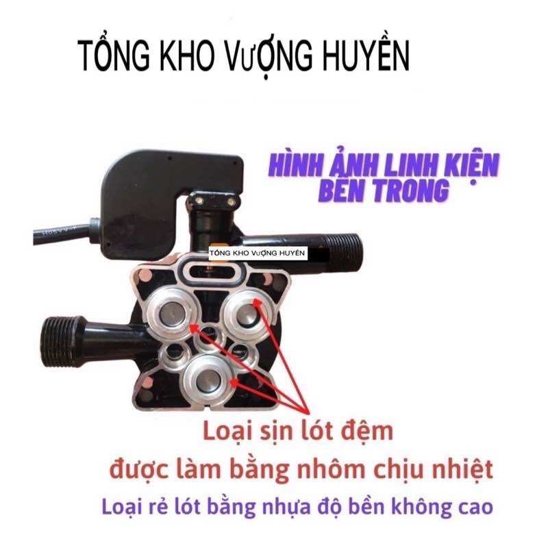 Đầu bơm áp lực máy rửa xe mini kèm rơ le