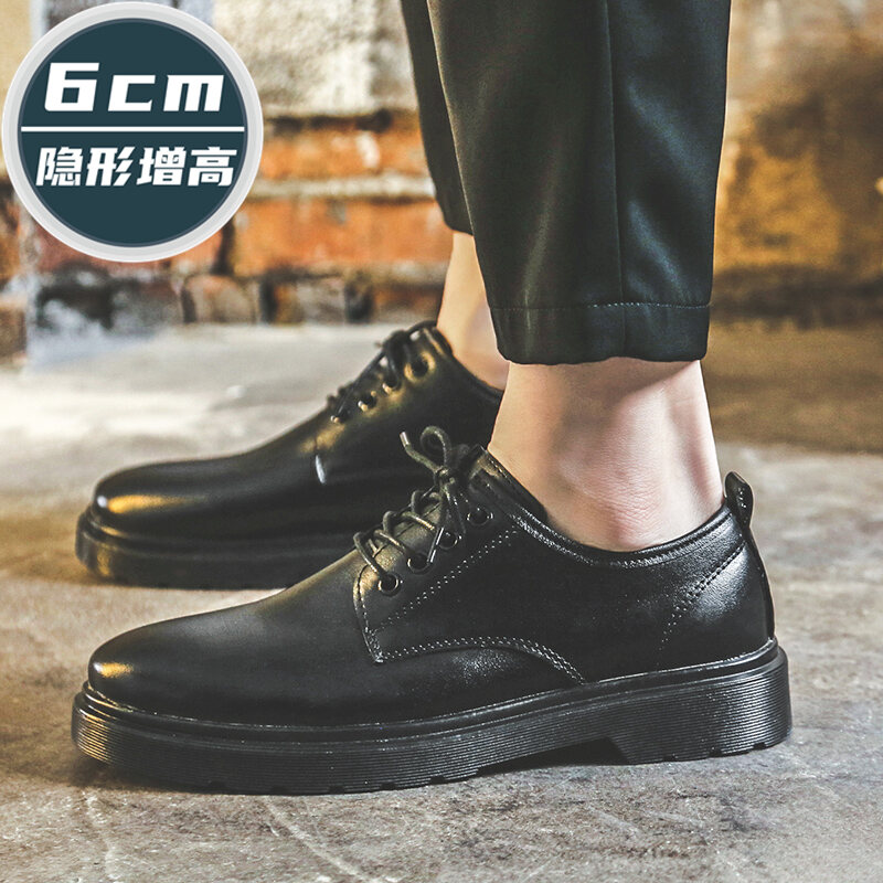 BÁO GIÁ GIÀY ZALORA NAM | Shopee Lazada Sendo Tiki mới nhất 12 Nam Đen Thương Vụ Trang Phục Lịch Sự Thông Dụng Giày Da Nam Lót Tăng Chiều Cao Đầu Tròn Mùa Thu Phong Cách Anh Phù Rể Chú Rể Giày Cưới