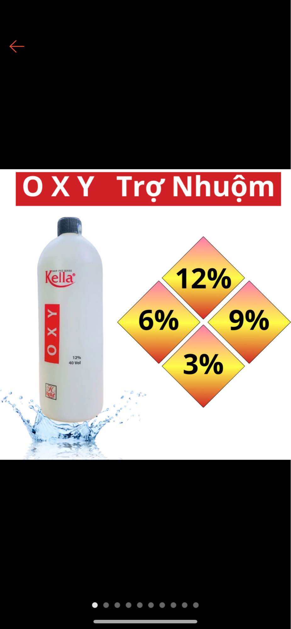 Oxy trợ nhuộm kella 1000ml {chính hãng} chống sót da đầu lên màu chuẩn đủ mã 3%_6%-9%-12%