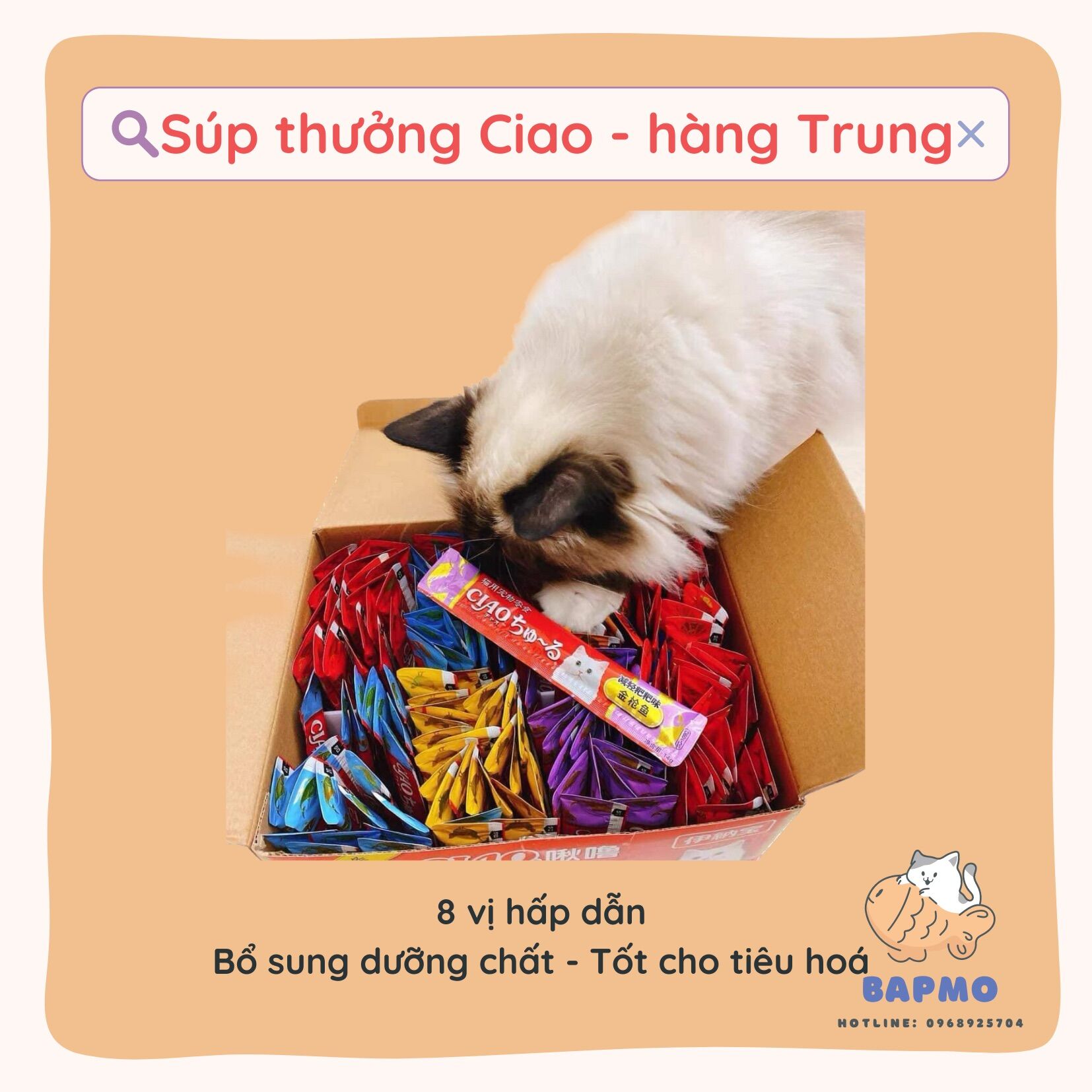 Súp thưởng ciao 14g - hàng trung - súp thưởng cho mèo ciao churu