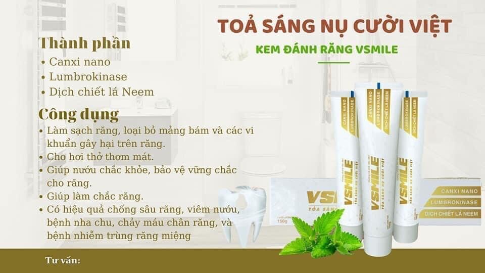 [HCM]Vsmile Vinalink Group - Kem đánh răng chống đột quỵ