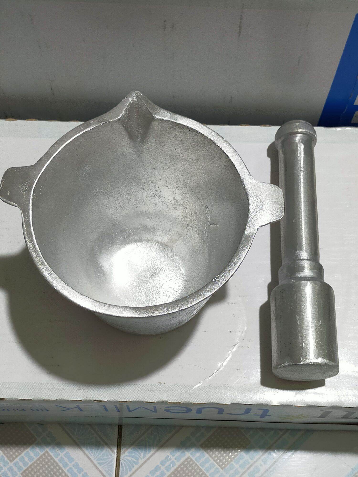 bộ cối chày siêu to dày dk19m cao 11cm nặng 1.6kg