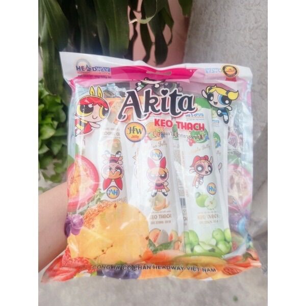 Kẹo thạch zaizai Akita (Bịch 800G đến 25 thanh dài)