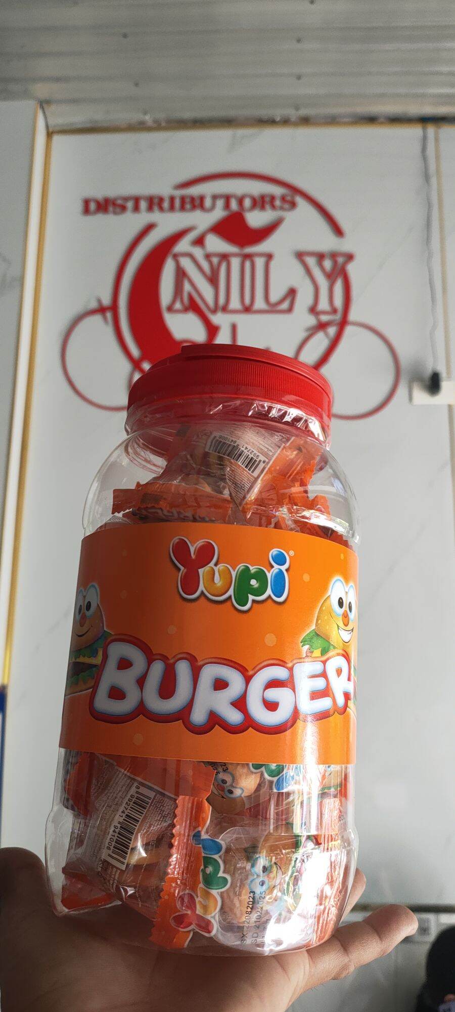 kẹo dẻo Yupy Burger Indonesia Hủ 36 Pcs