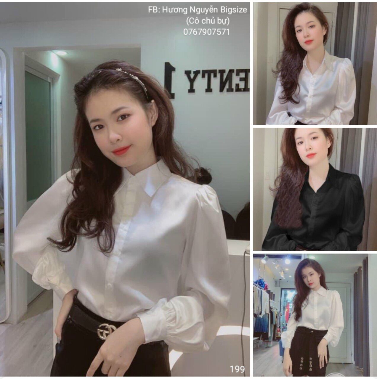 55-90kg Bigsize ÁO SƠ MI TAY PHỒNG