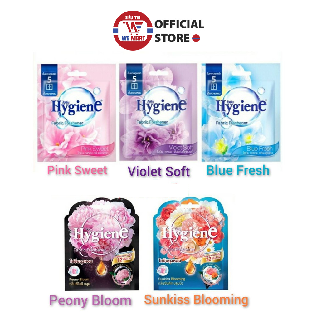 Túi thơm hương hoa đậm đặc Hygiene Fabric Freshener 8g