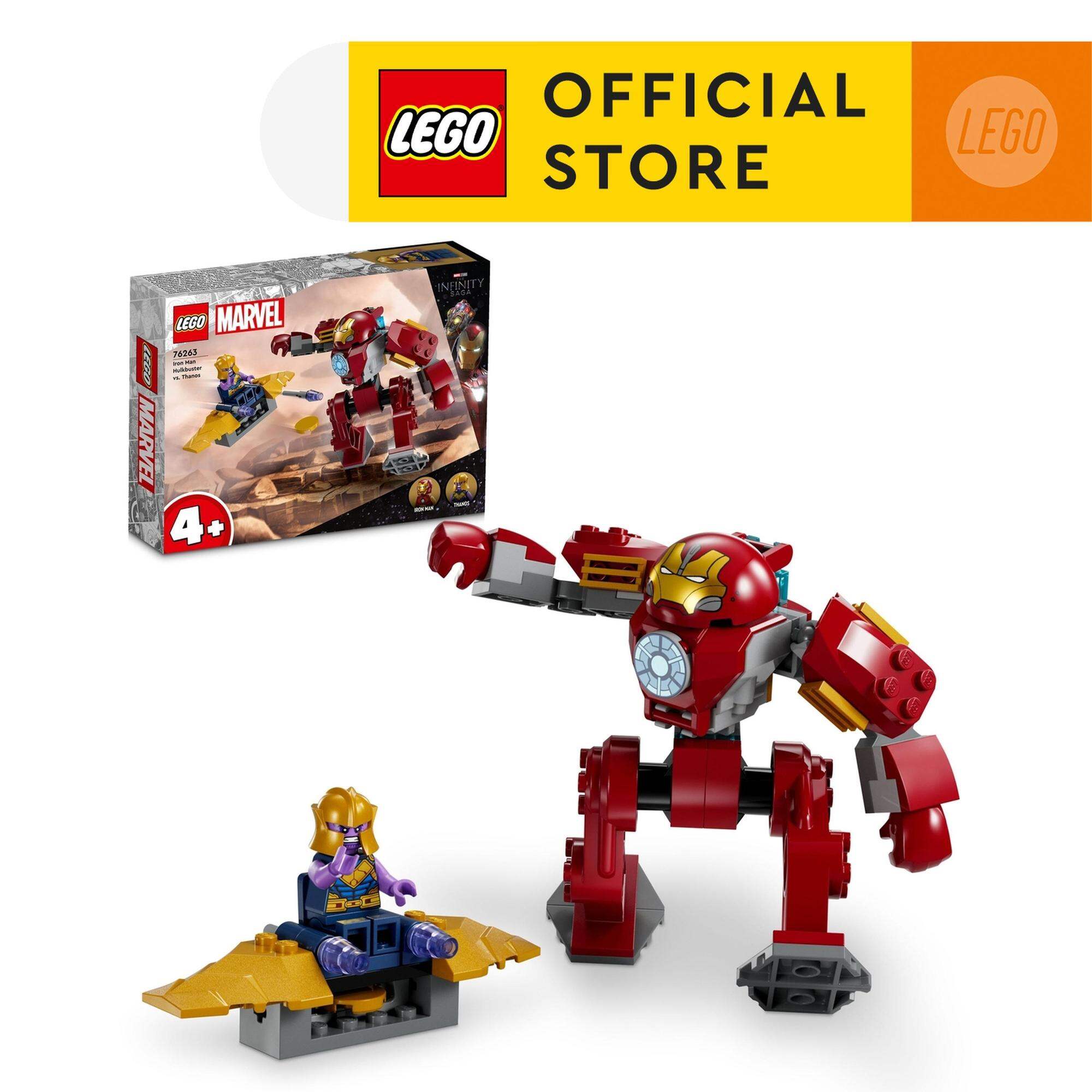 LEGO Super Heroes 76263 Đồ chơi lắp ráp Hulkbuster đối đầu Thanos