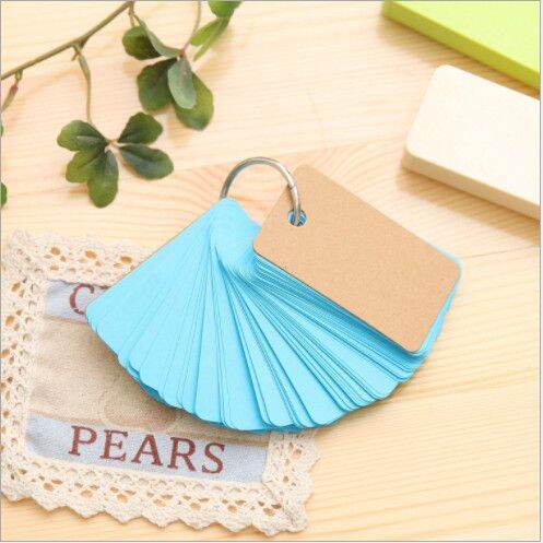 Bộ Flashcard học từ vựng 100 tờ (4*7 cm) - Nhiều màu