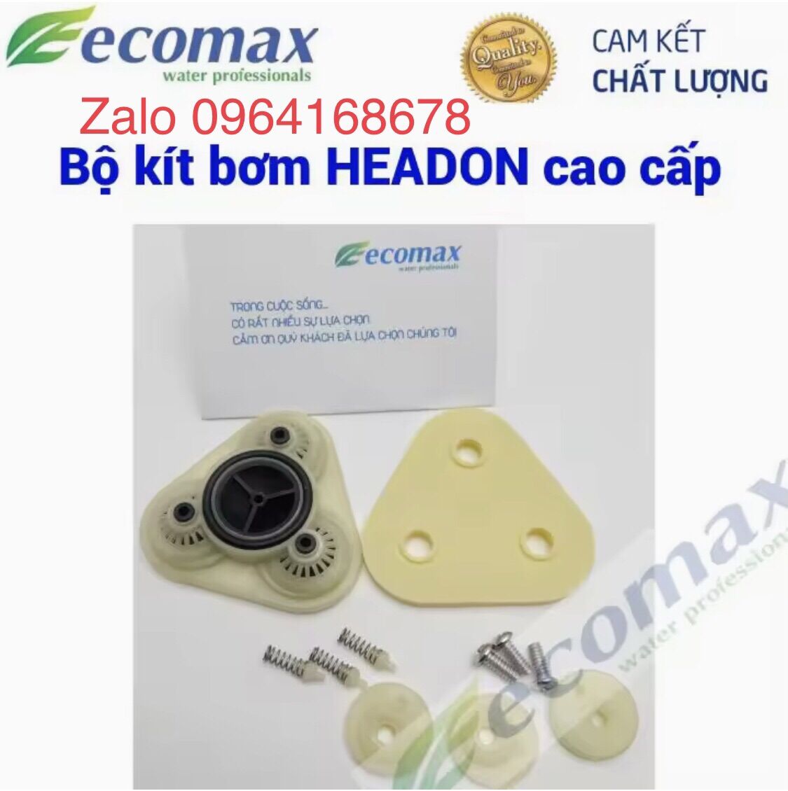 Bộ zoăng phớt đầu bơm chất liệu cao cấp , chống rò rỉ nước đầu bơm máy lọc nước , sử dụng cho tất cả các loại bơm máy lọc nước