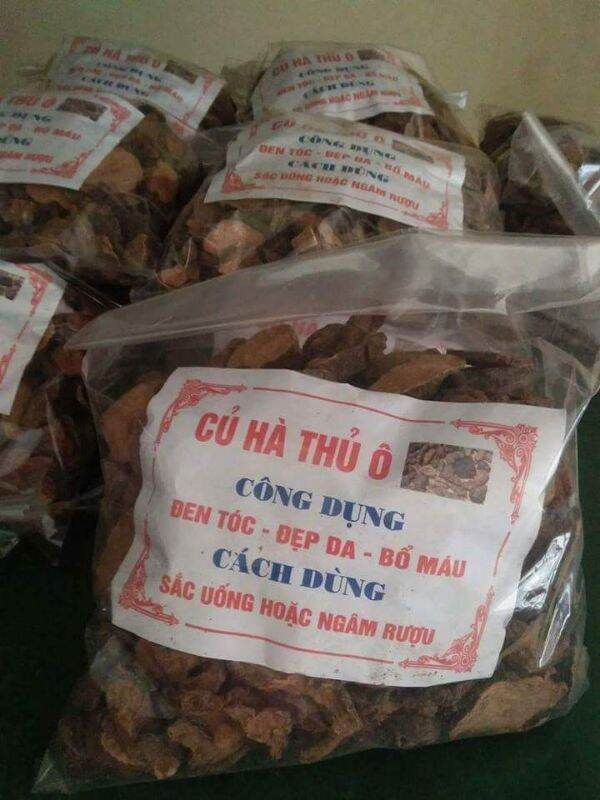500g củ hà thủ ô đỏ khô