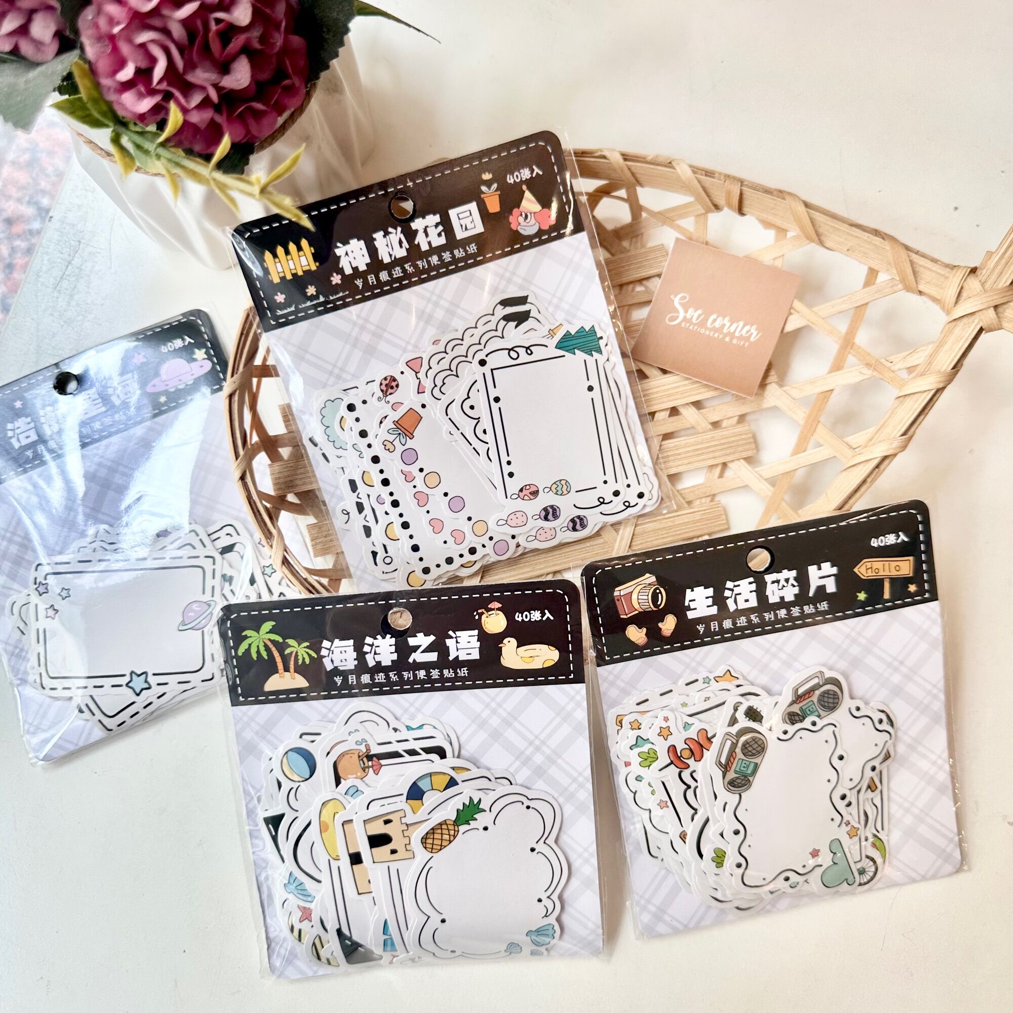 Gói Sticker dán nhãn Creative Pocket Book (40 miếng)