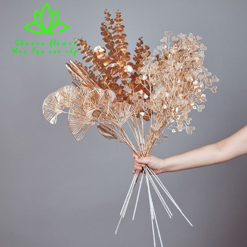 Cành lá táo, rẻ quạt, trái tim, đuôi công_Phụ kiện làm oản trang trí tết