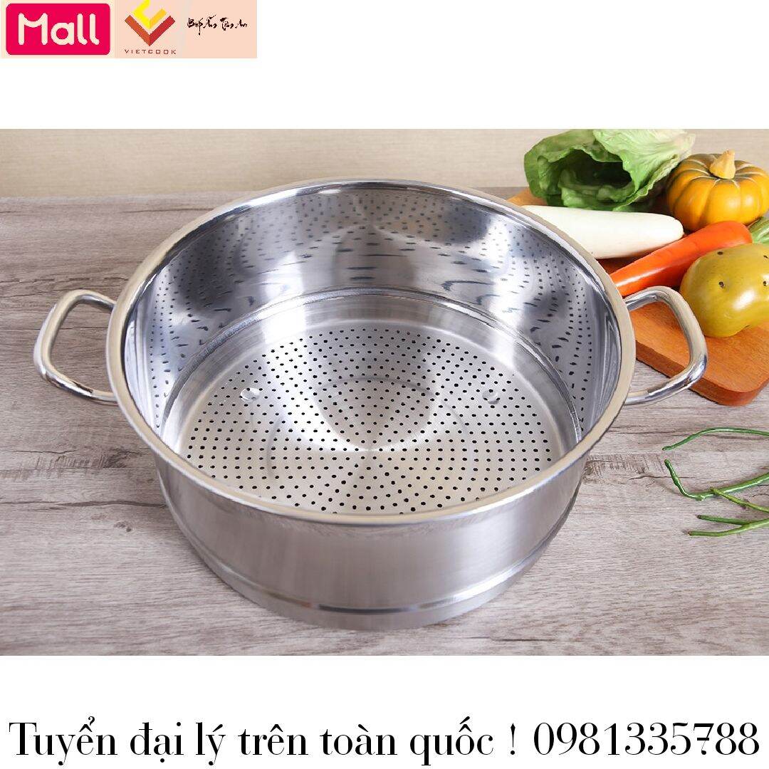 Ngăn xửng hấp inox 430 vietcook size 24, 26, 28, 30, 32 cm