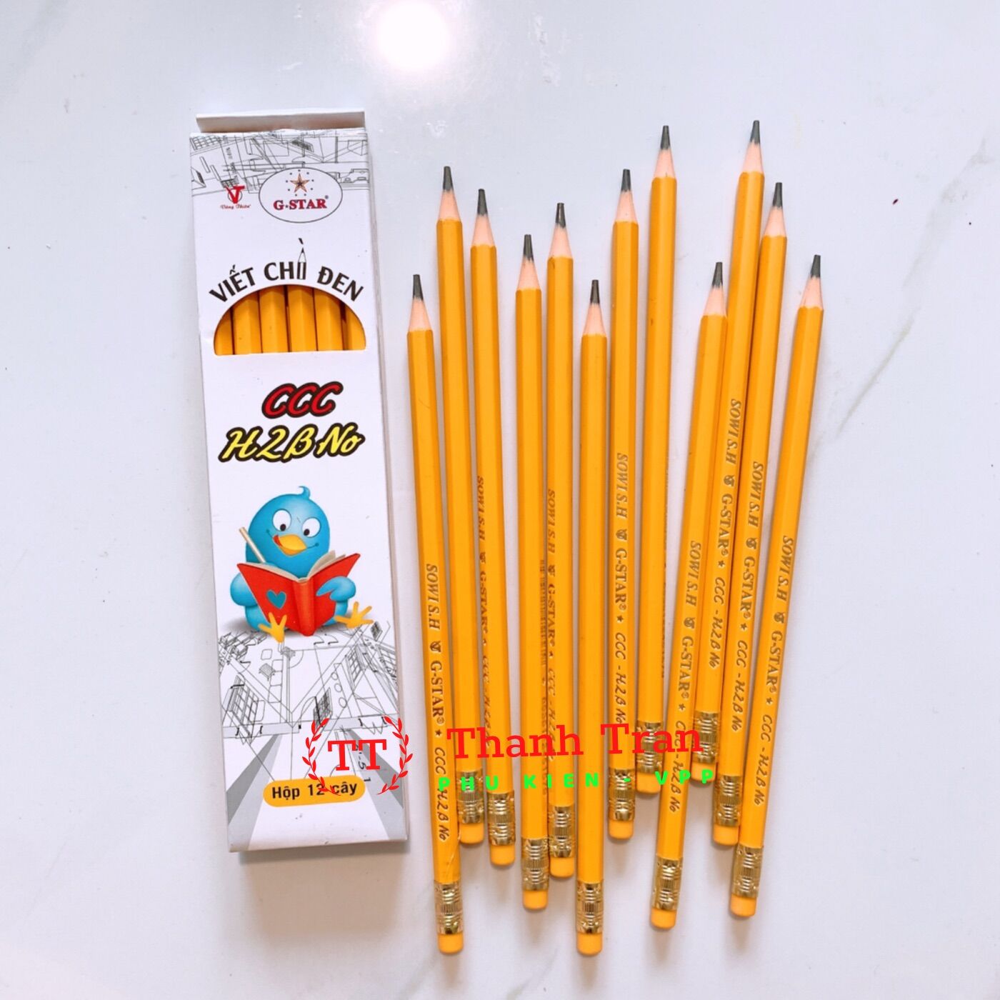 Hộp 12 cây viết chì ngòi hb gstar ccc