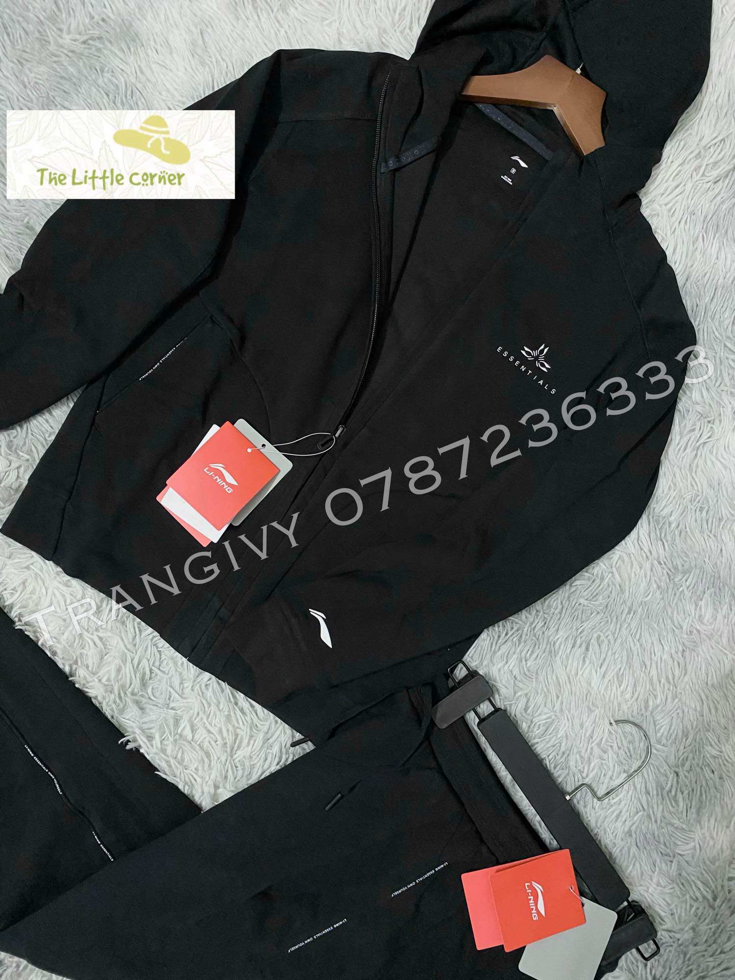 Bộ thể thao nỉ mịn nữ Lining