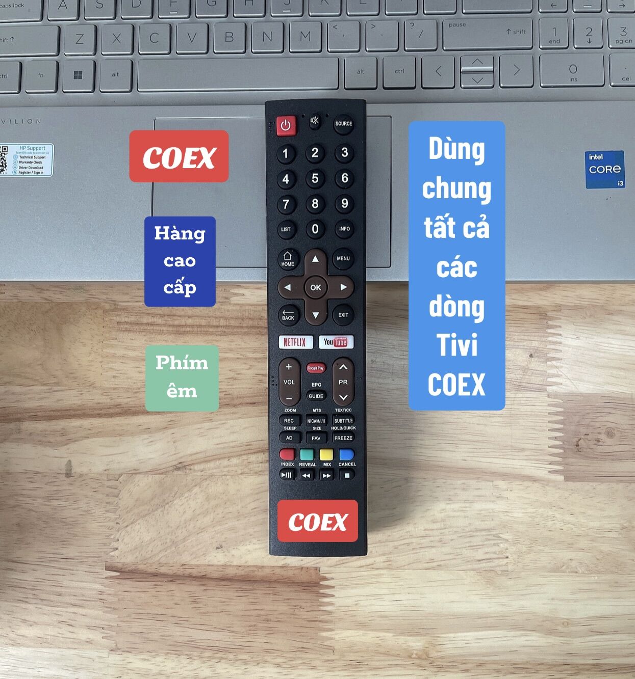 Điều khiển Tivi COEX hàng cao cấp( Dùng chung tất cả Tivi COEX trừ dòng COEX điều khiển nút VTVgo)