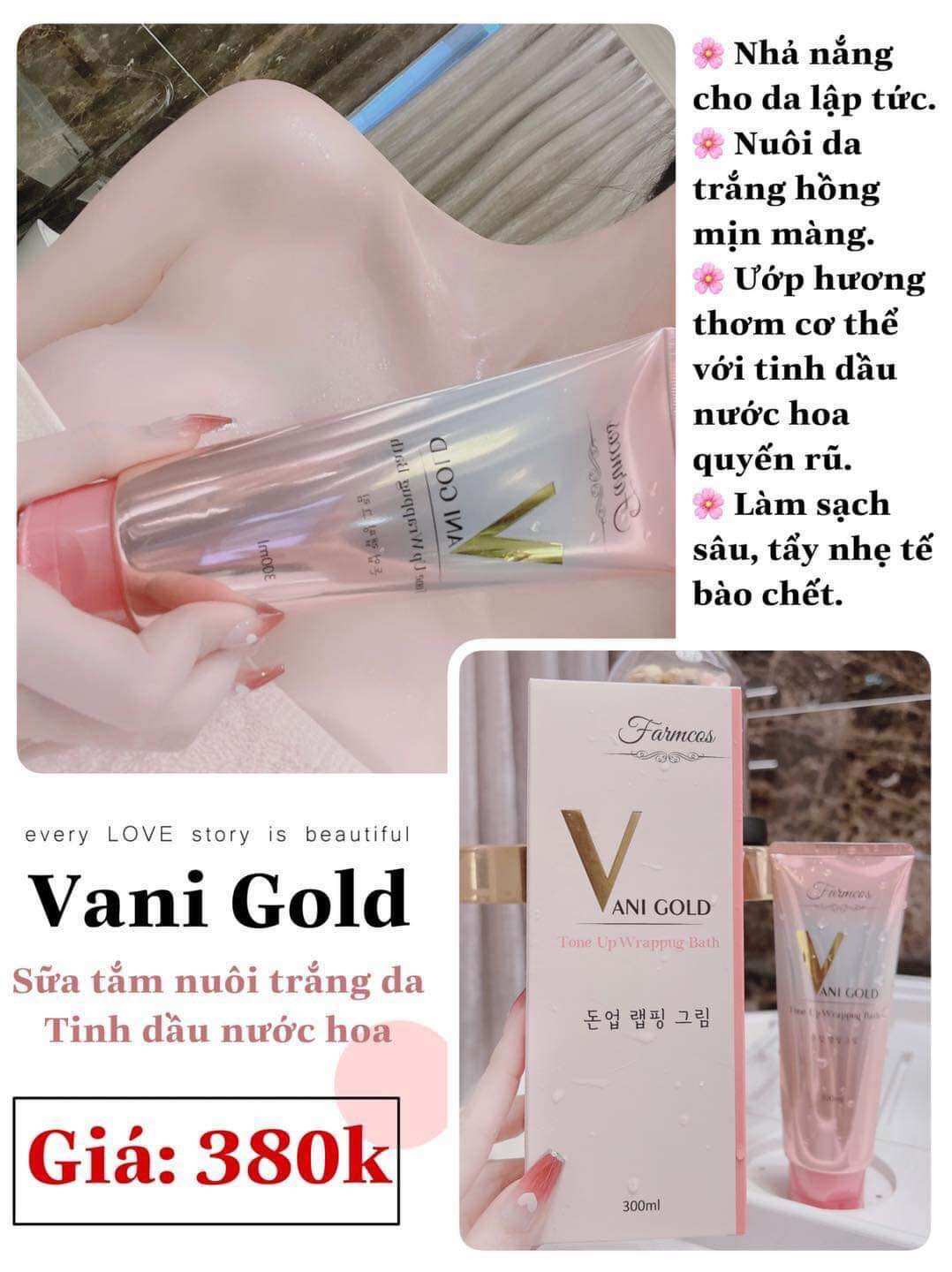 Sữa tắm Vani Gold hương nước hoa