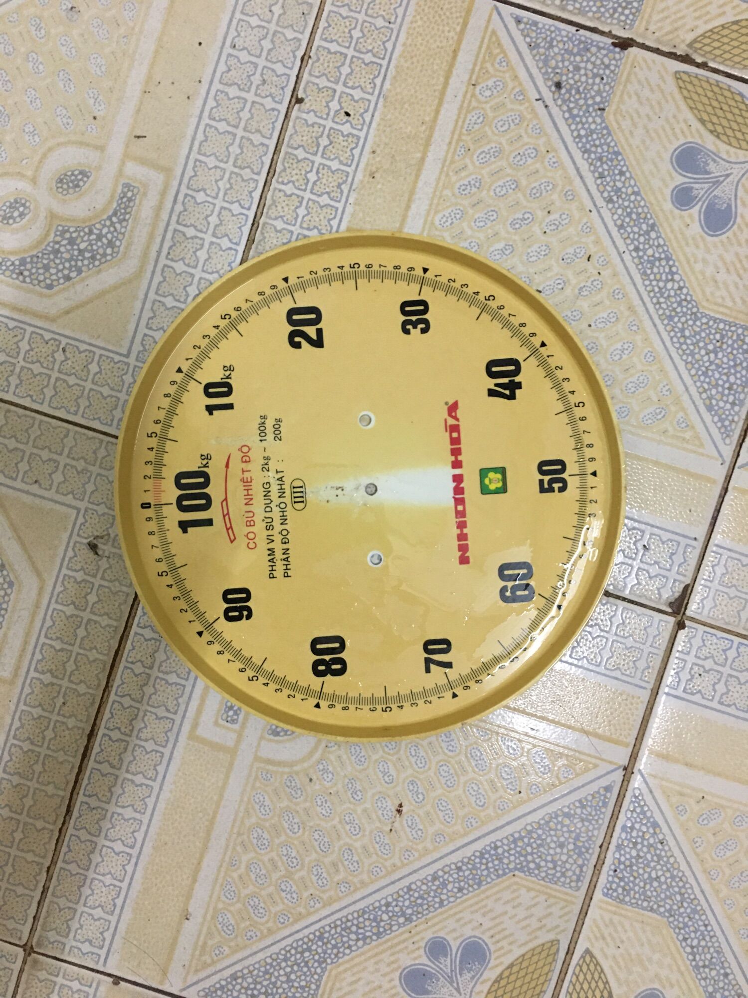 MẶT SỐ CÂN NHƠN HOÀ 100 kg