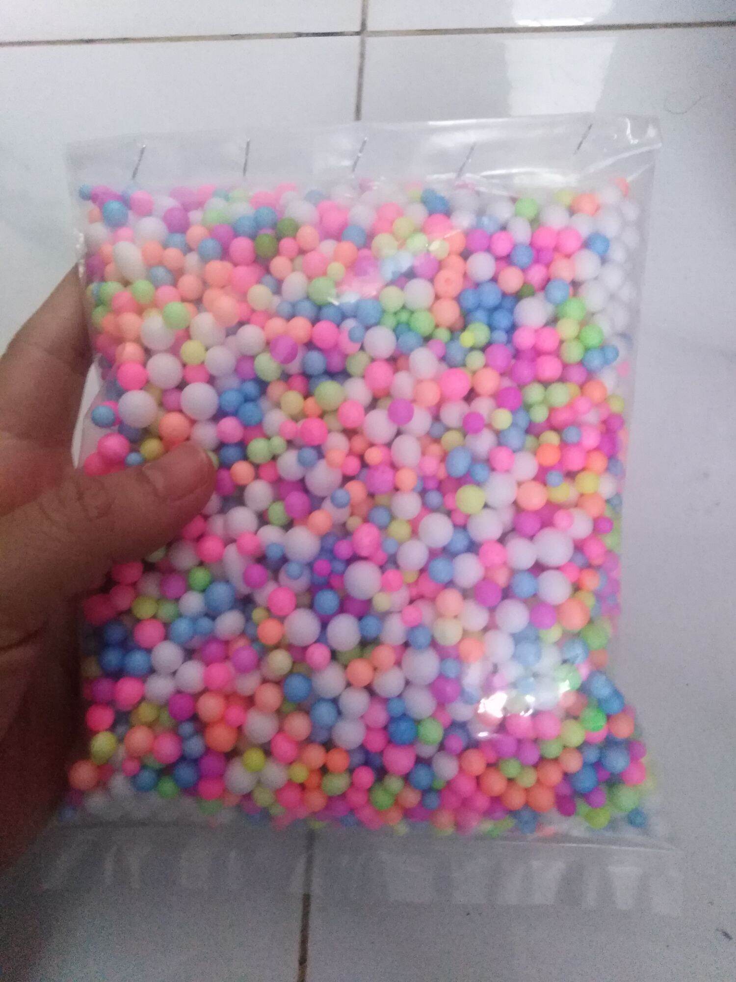 Hạt xốp màu gói quà, Câu cá