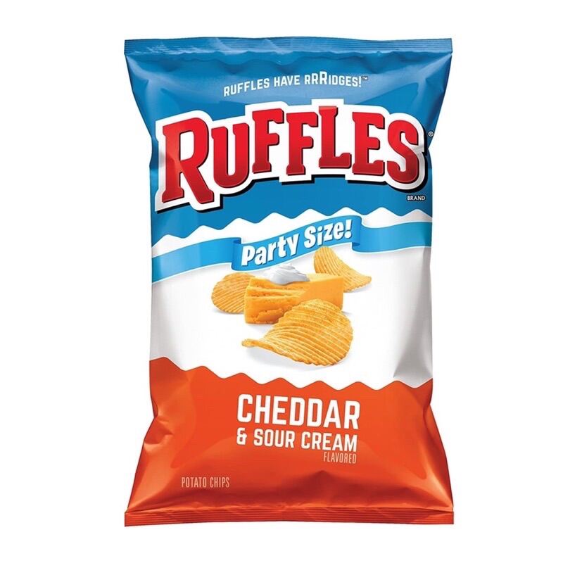 (U.S.A)Snack Khoai Tây Ruffles Cheddar & Sour Cream Siêu To 765g