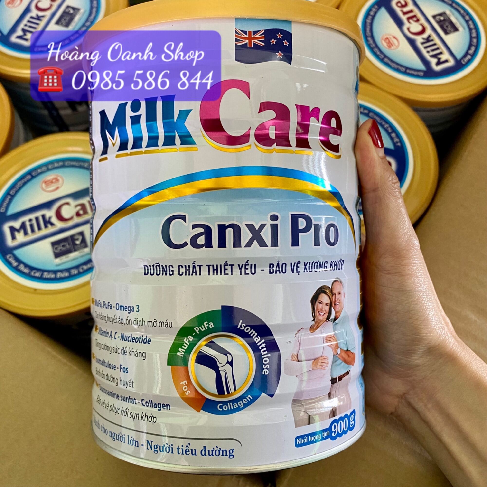 Sữa milk care canxi pro 900g - Sữa cho người già ngăn ngừa loãng xương