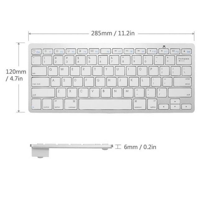#có feedback Bàn phím không dây Bluetooth - Anker Ultra Slim Nhật