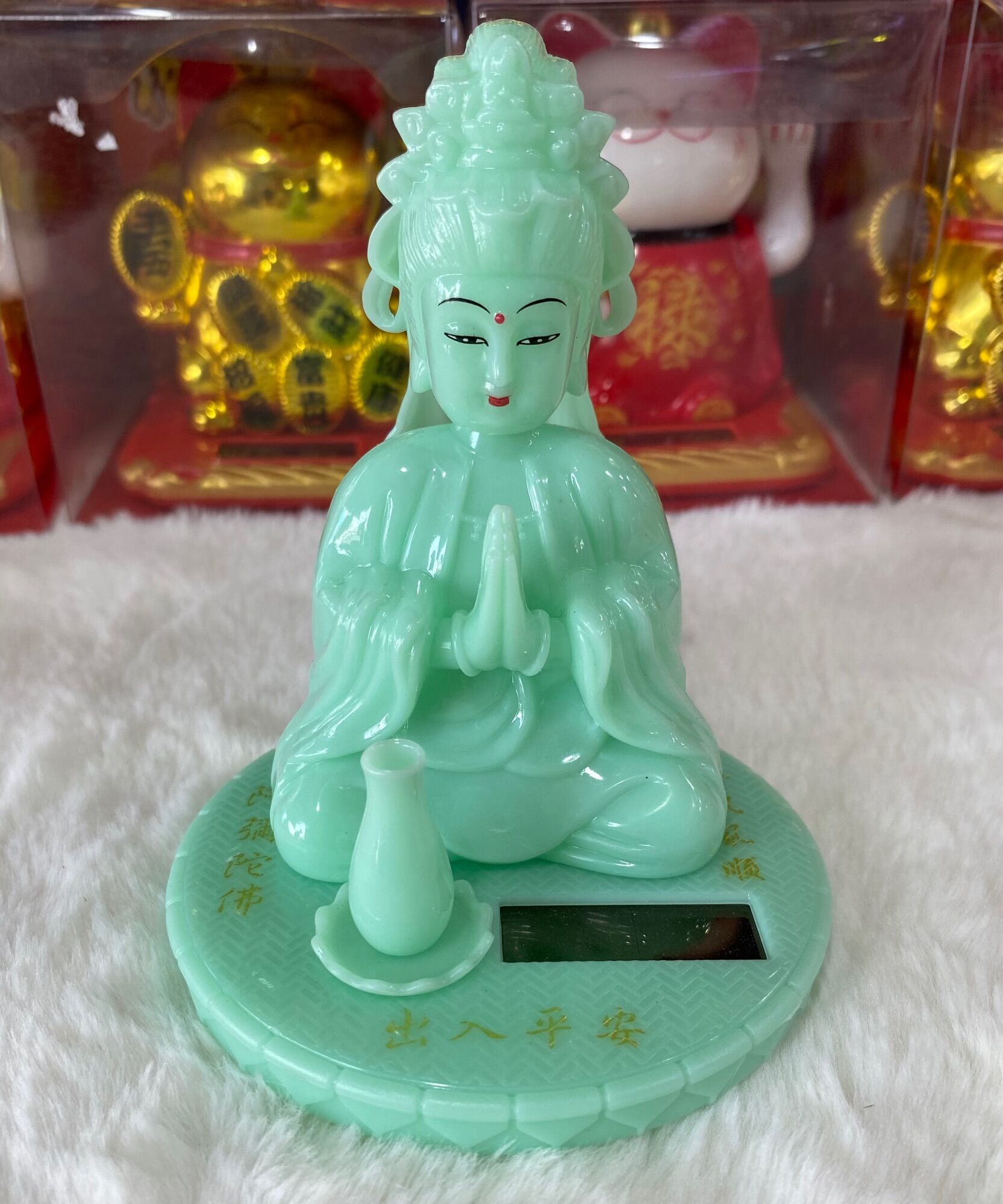 Tượng phật Mẹ Quan Âm cầu bình an che chở may mắn phúc lộc Thuylamshop