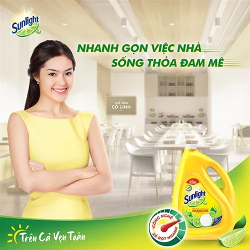 Nước rửa chén sunlight chanh 1,4kg