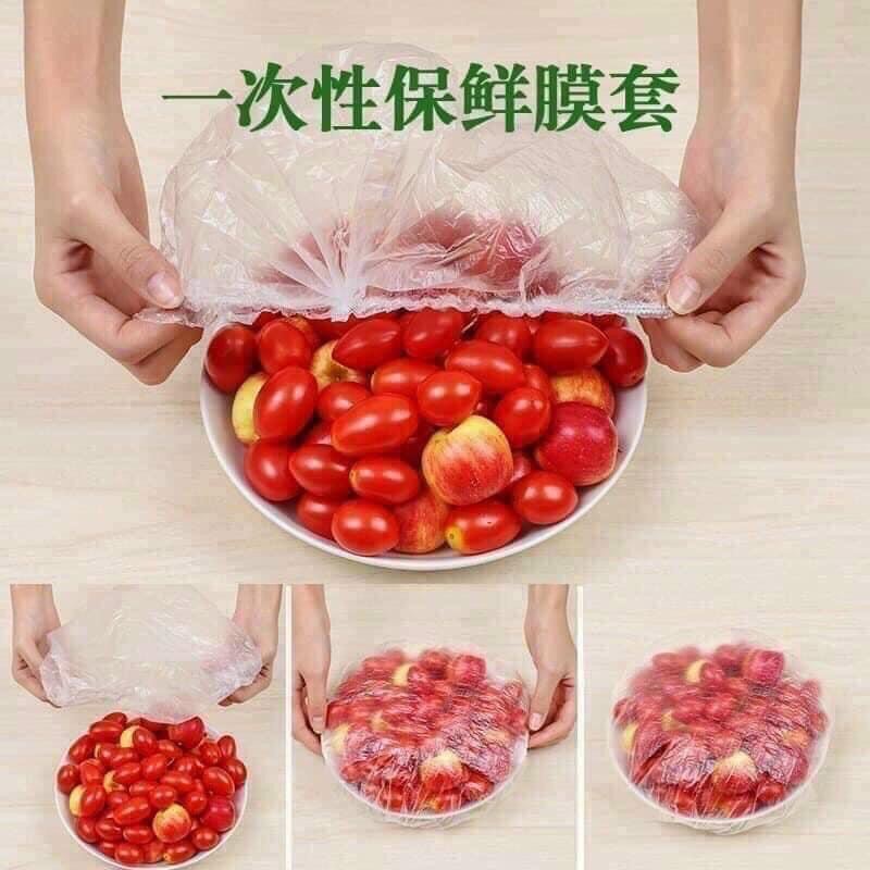 Túi 100 cái MÀNG BỌC THỰC PHẨM TÚI GẤU