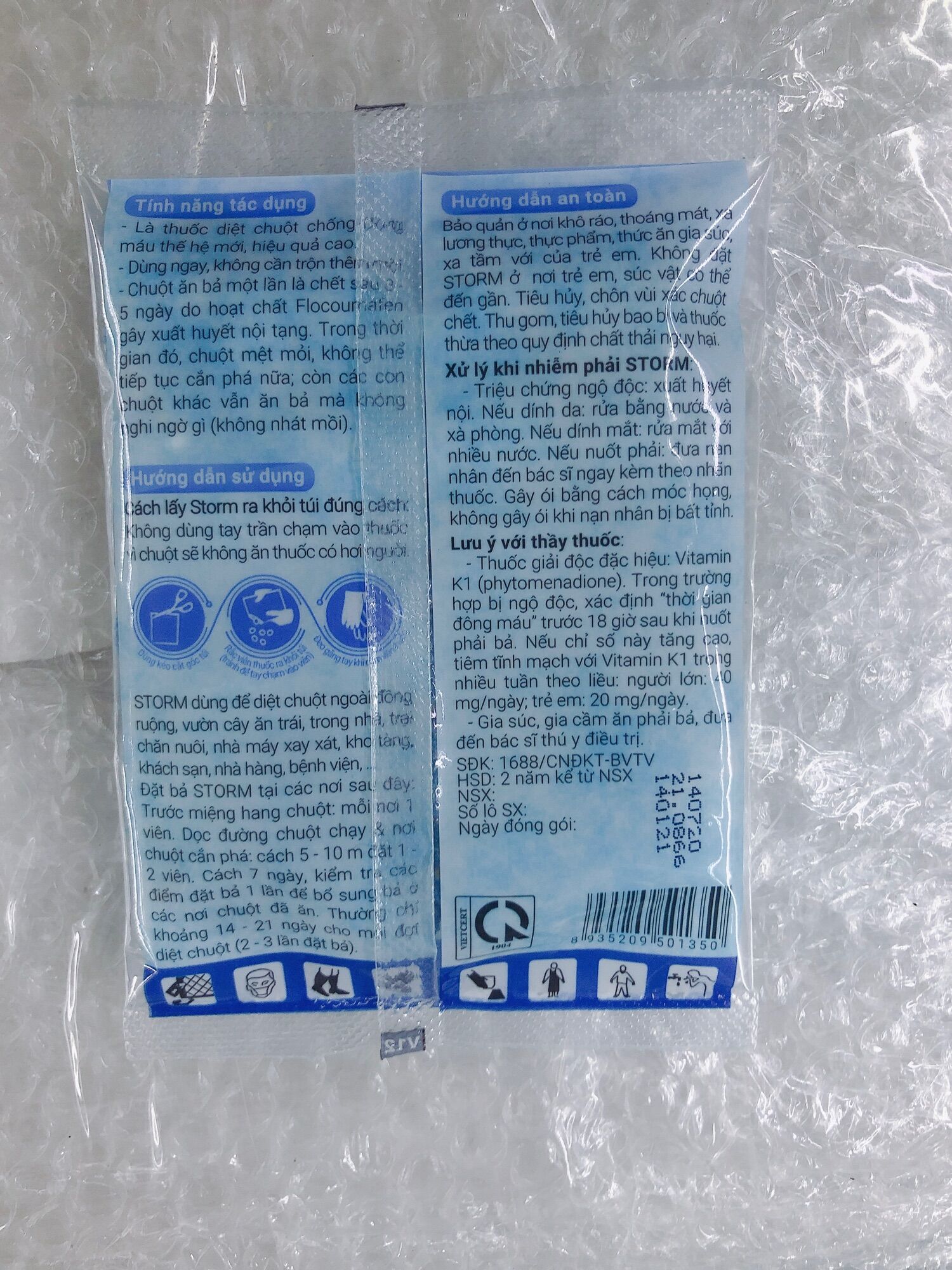 Storm gói 20v - Diệt chuột sinh học