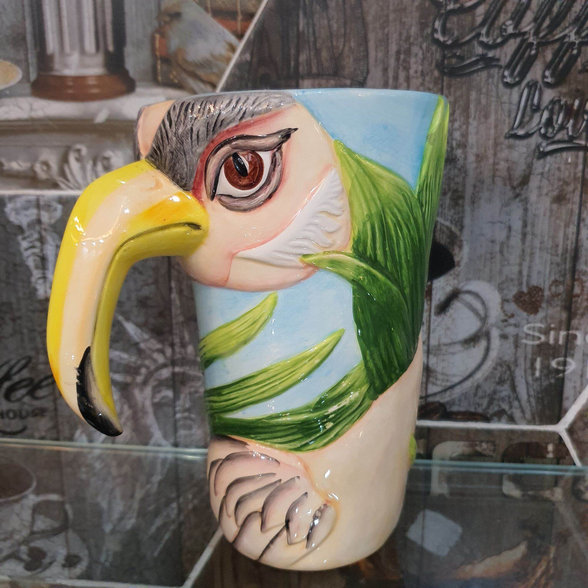 Ly gốm sứ 700ml lớn 3D Sculpted Ceramic Mug