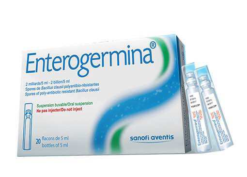 Hỗn dịch uống Enterogermina 2 tỷ 5ml Sanofi điều trị và phòng ngừa rối