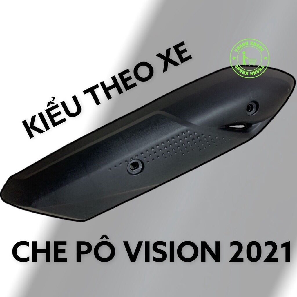 Ốp pô che pô nhựa xe máy Vision 2021 (giá rẻ như cho)