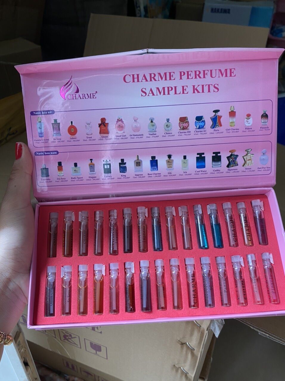 Bộ test nước hoa 30 mùi 1ml