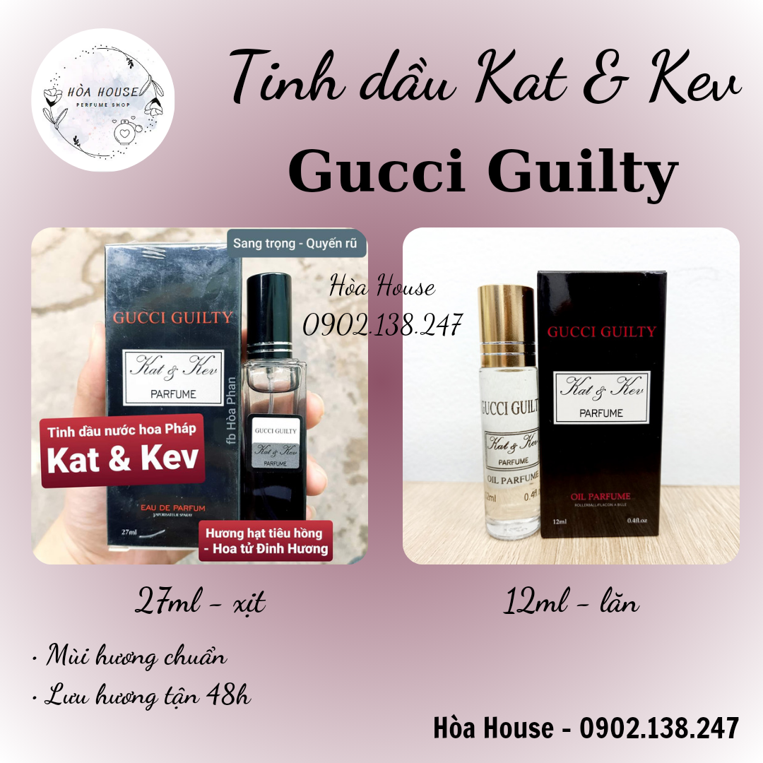 Nước hoa kat & kev - gu chì đen