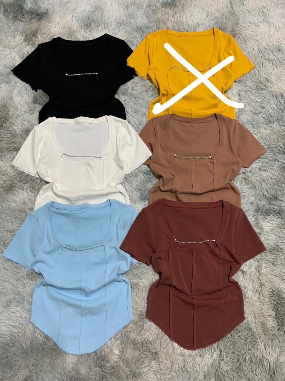 Áo thun phối xích vải Bozip loại 1