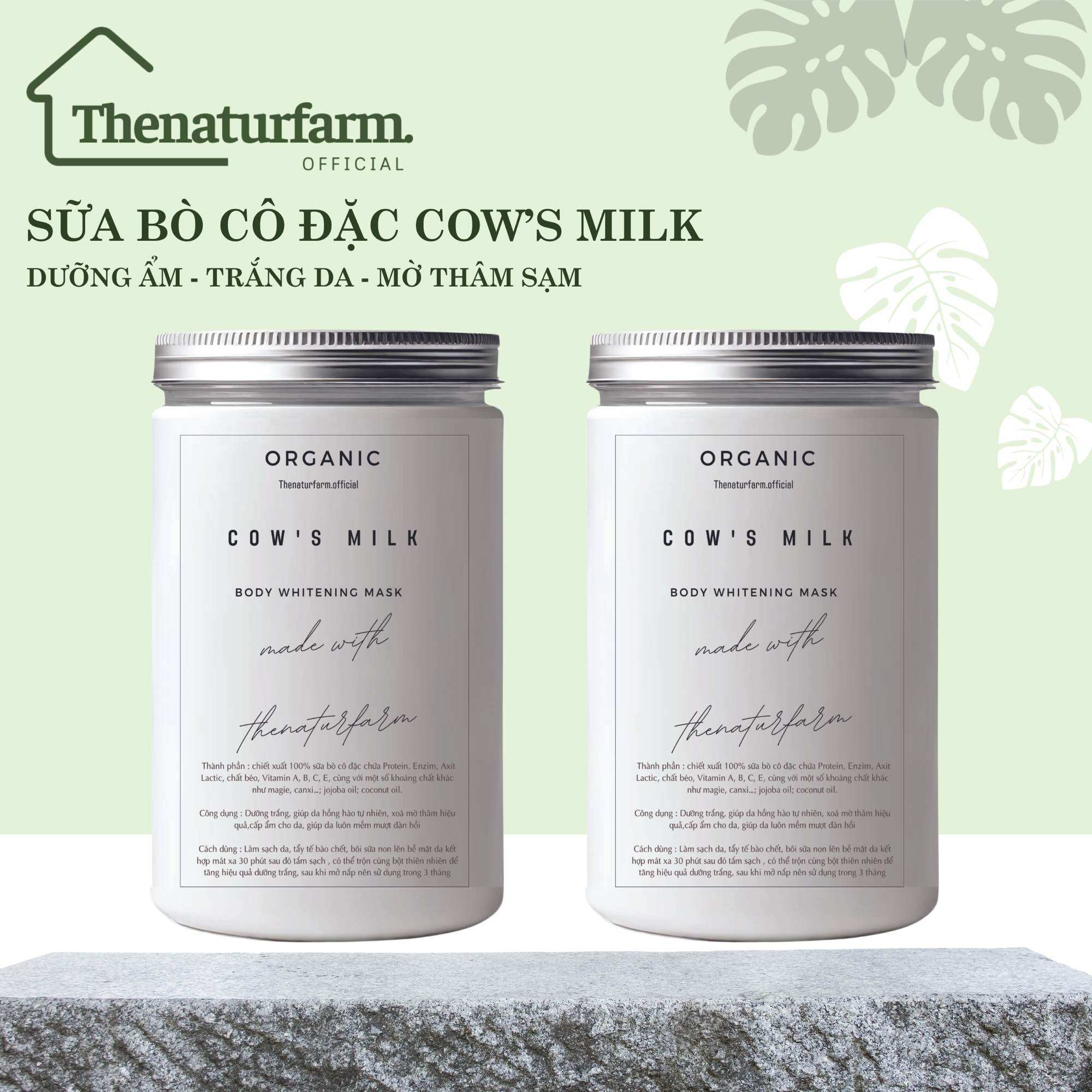 Sữa bò cô đặc Cows Milk mặt nạ sữa bò non cô đặc dưỡng trắng