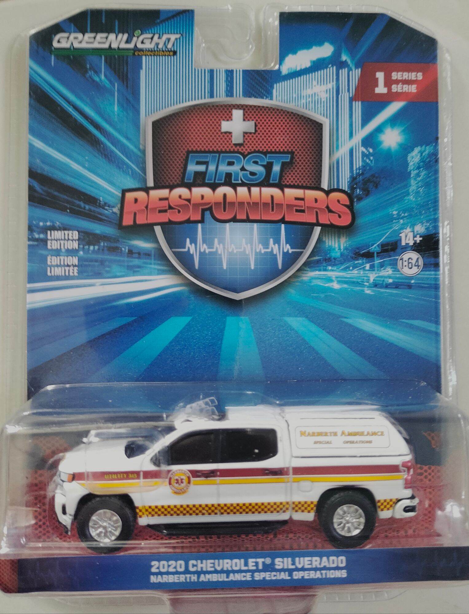 Xe mô hình Greenlight 2022 first responders series 1 2020 Chevrolet Silverado