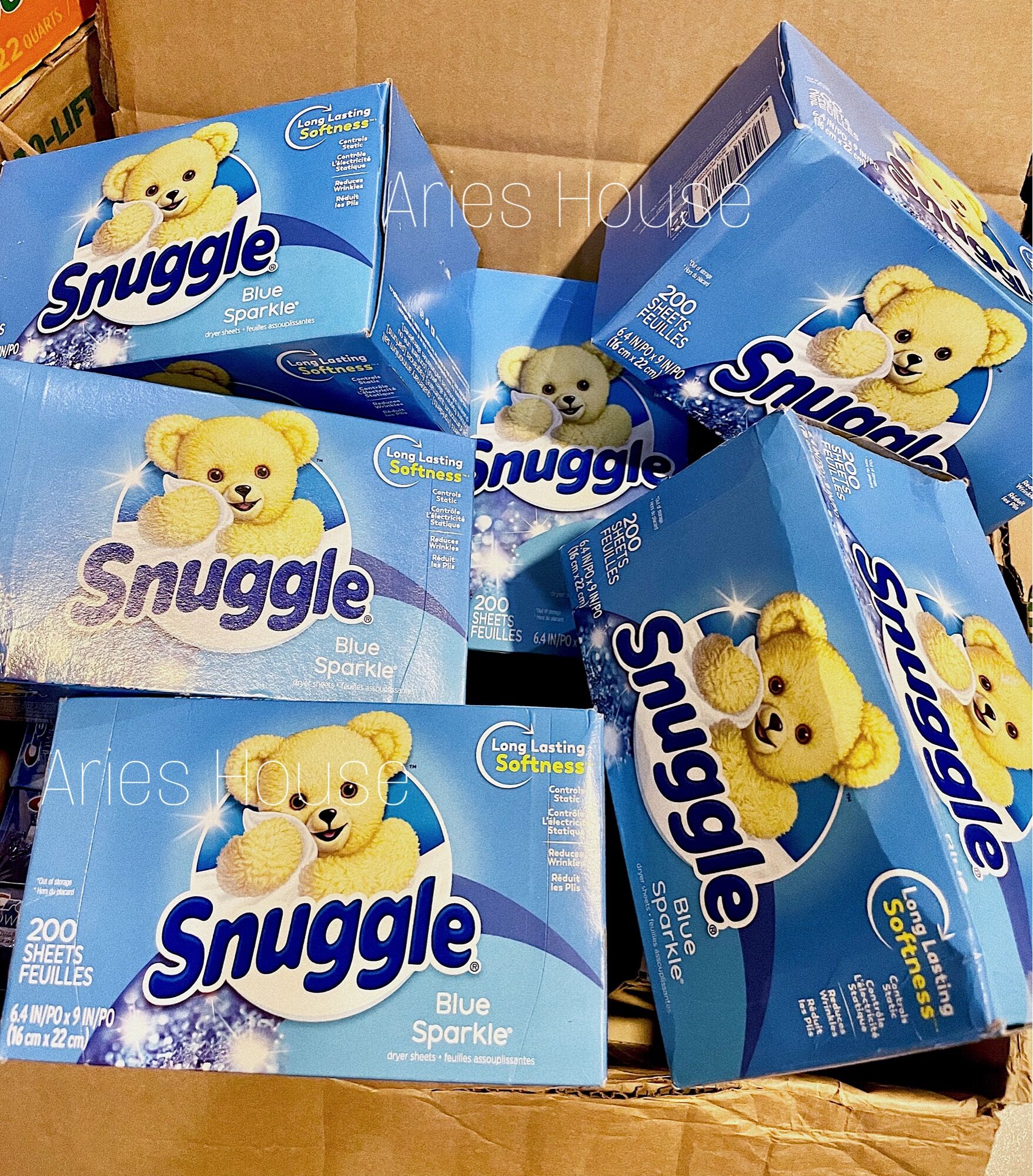 [Bill Mỹ] Giấy thơm quần áo Snuggle Blue Sparkle 200 tờ