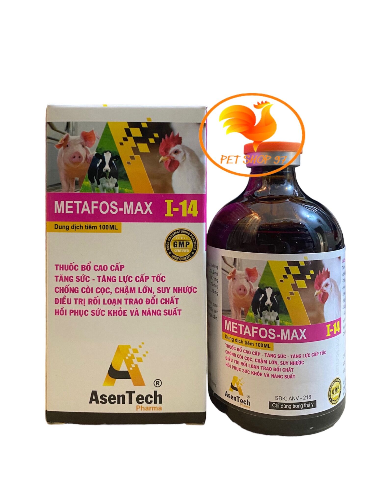 Metafos max i14 chai 100ml thuốc bổ gà đá cao cấp, tăng sức, tăng lực cấp tốc