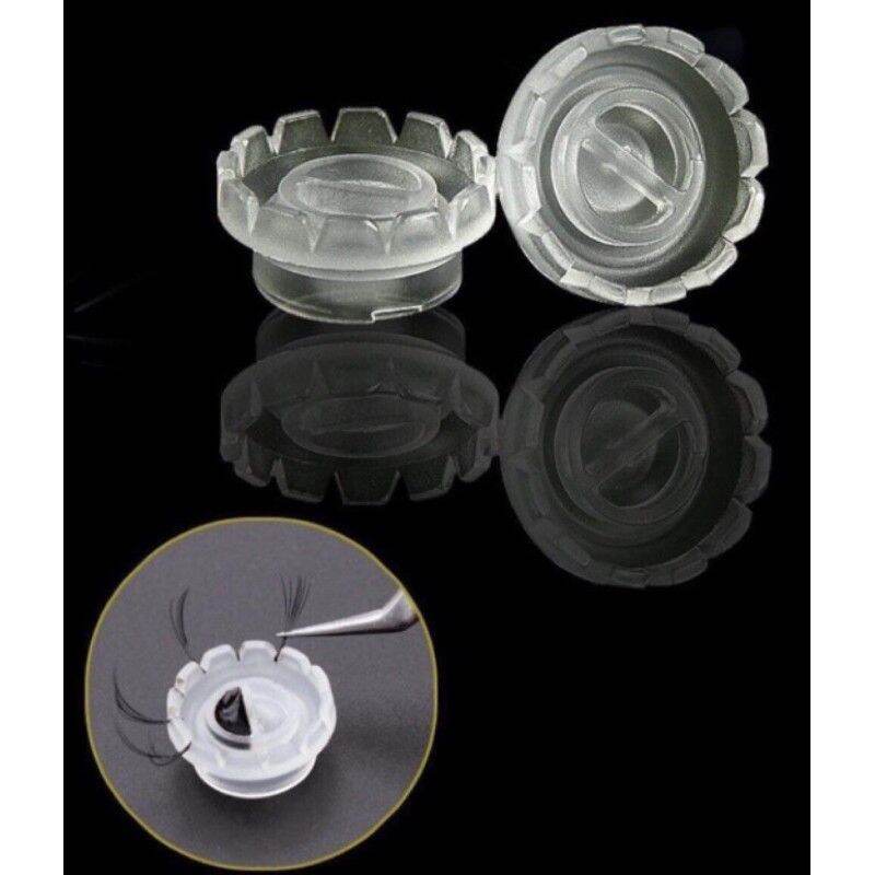 Nút tạo fan, đựng keo nối mi, bịch 100c